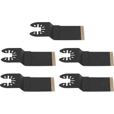 Ensemble de 5 lames de scie oscillantes à dégagement rapide de 35 mm (1‑3/8 po) pour bois et métal (1/5)