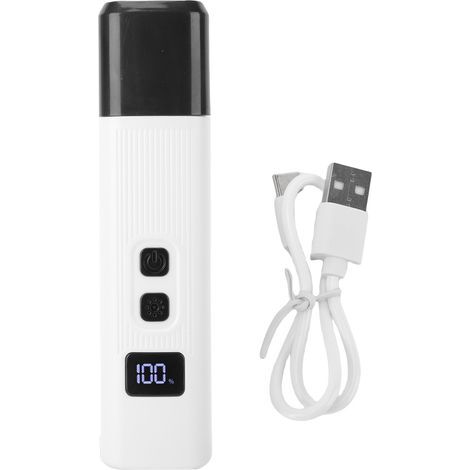 Meuleuse pour Ongles de Chien rechargeable USB avec Lumière LED intégrée, silencieuse et multifonction - Blanc (1/5)