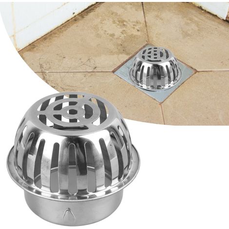 Grille de Sol pour Balcon Grille de Sol Anti-Blocage Drainage Rapide Modèle 110mm Matière Acier Inoxydable Taille 13x13x10cm (1/5)