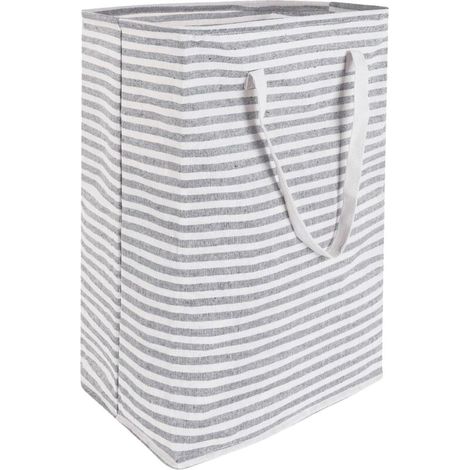 Panier à Linge, 75L Panier a Linge Pliable avec Poignées, Grande Capacité Corbeille à linge Imperméable portable, Sac Linge Sale Voyage, pour Chambre, Salle de Bain, Buanderie (1/5)