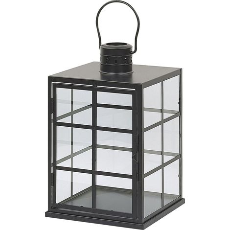 Laterne BINTAN Metall 33 cm Schwarz (1/5)