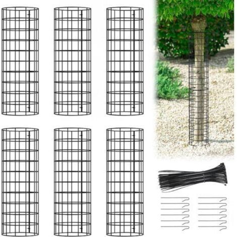 Malla protectora para troncos de árboles - adecuada para jardines, bosques, jardinería doméstica, etc. - Paquete de 6 unidades, 33 x 33 cm