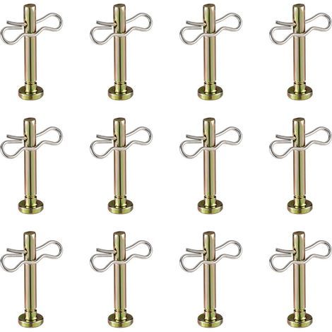 24 Pièces Goupille, 12 Cisaillement 4,2cm, 12 Fendue 3,5cm, Acier Carbone, Souffleuse Neige (1/5)
