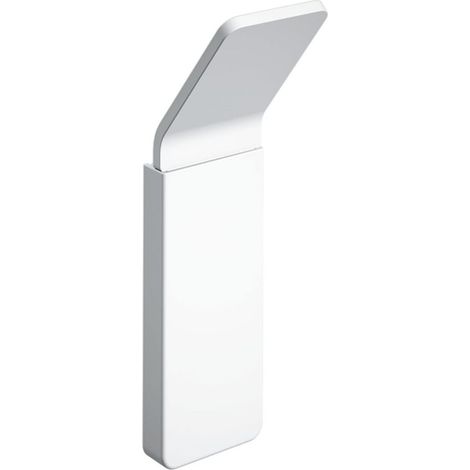 COSMIC NEA Colgador de Pared Adhesivo Resistente. Gancho para Toalla, Baño, Cocina. Con Sujeción Adhesiva o Tornillos. Accesorio Acero Inoxidable Anticorrosión de Fijaciones Ocultas. Color Blanco Mate