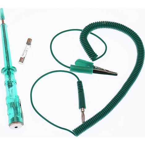 Testeur de Circuit de Voiture, Stylo de Testeur de Fusible d'Ampoule de Tension de Contact 6V 12V 24V Stylo de Test de Voiture de Tension d'Ampoule Testeur de Circuit de Tension (1/5)