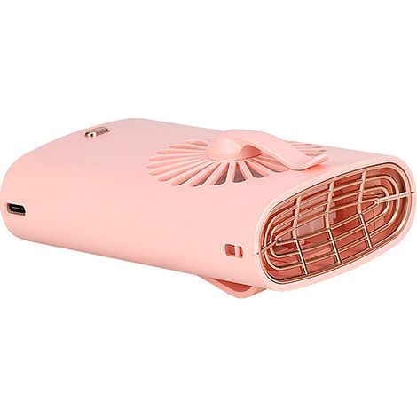 Mini pink portable USB pocket fan, silent, 3-pack - AquaForge (1/5)