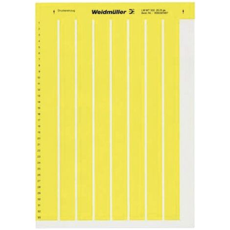 Weidmüller 1686381687-1 LM MT300 20X8 GE Etiquette de câble LaserMark 8 x 20.3 mm Couleur de la surface de marquage: ja (1/5)