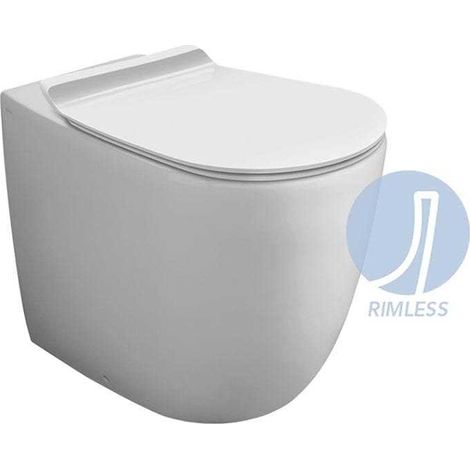 SIMAS Vaso Scarico Pavimento Vignoni Vi 01 Carenato Bianco (1/2)