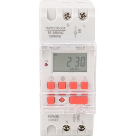 Minuterie Programmable de 7 jours, affichage numérique LCD, compte à rebours électronique 24 heures TM919TK-30A (1/5)