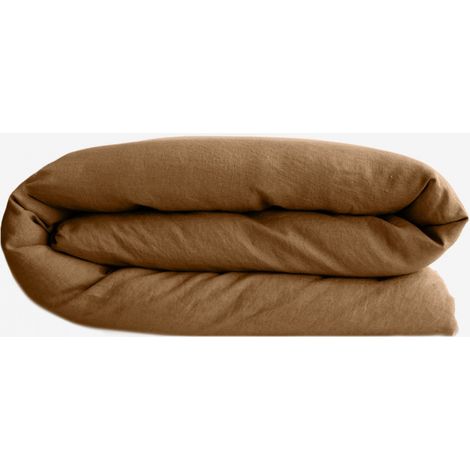 Bettdeckenbezug Palace 100% gefärbte, gewaschene Baumwolle Vent du Sud - Palace Cognac - Bettdeckenbezug 260 x 240 cm