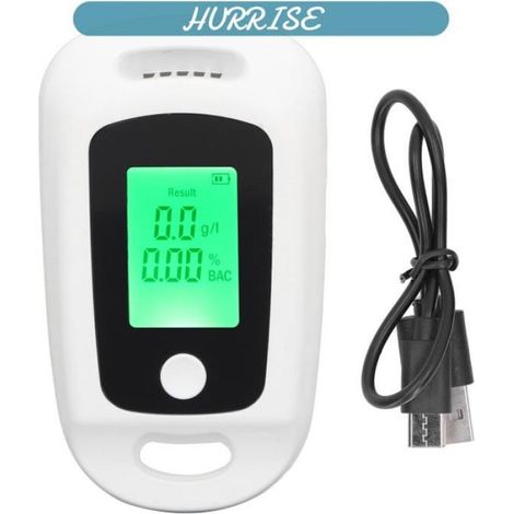 Testeur D Alcool - Capteur Electrochimique - Affichage LED 3 Couleurs - Autonomie 100 Jours - 220 Mah - Portable USB Rechargeable - 1 Unite (1/5)