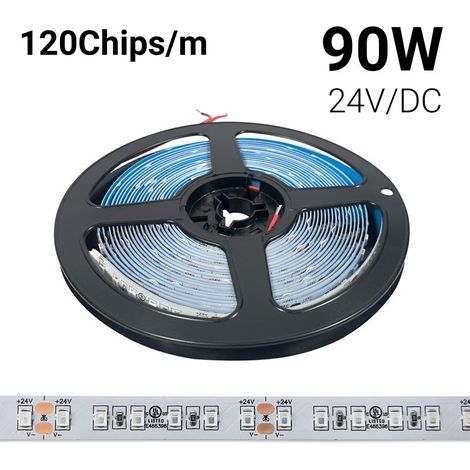 Ruban LED 24V DC - 18W/m - Couleurs - 10mm - IP20 - Rouleau de 5