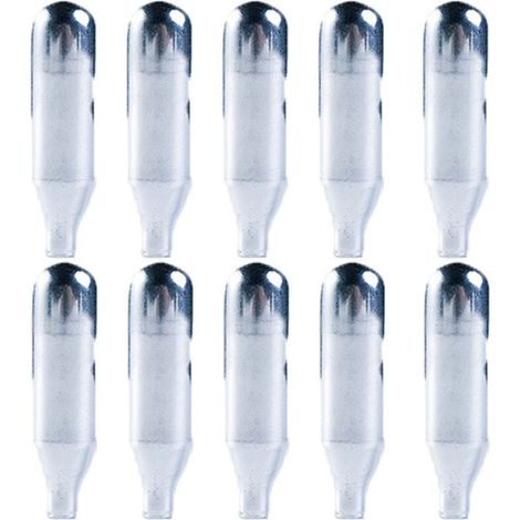 10 Cartouches de CO2 pour Soda Siphon, Accessoires Machine à Eau Pétillante, Recharge Gazéification