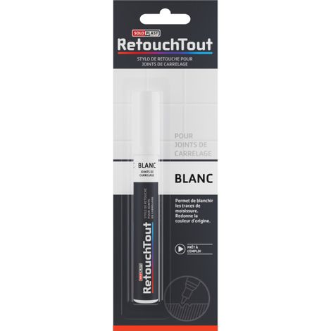 Stylo retouche joints carrelages SOLOPLAST - Blanc - 10ml