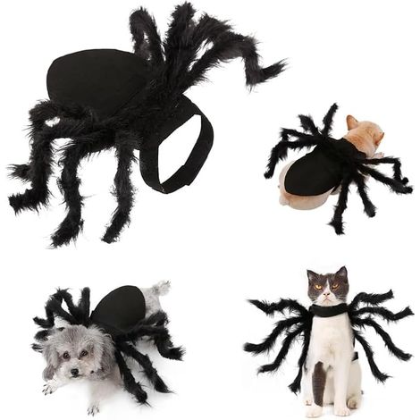 Costume Araignée Halloween pour Chien et Chat, 8 Pattes (1/2)
