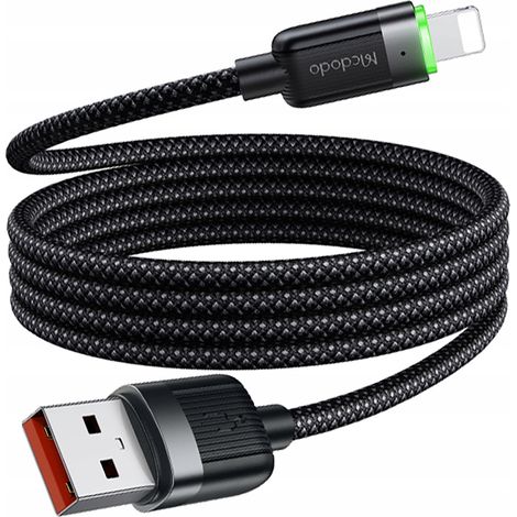 Cavo di ricarica rapido Mcdodo USB Lightning per iPhone, 1 m, LED