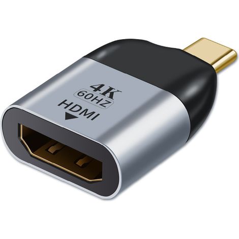 NALOOKAMIC Adaptateur convertisseur USB-C Type C vers Mini DP Displayport 4K 2K 60Hz pour tablette, téléphone et ordinateur portable (1/4)