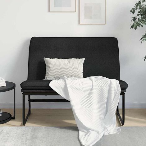 Banc Noir 100x75x76 cm Tissu (1/5)