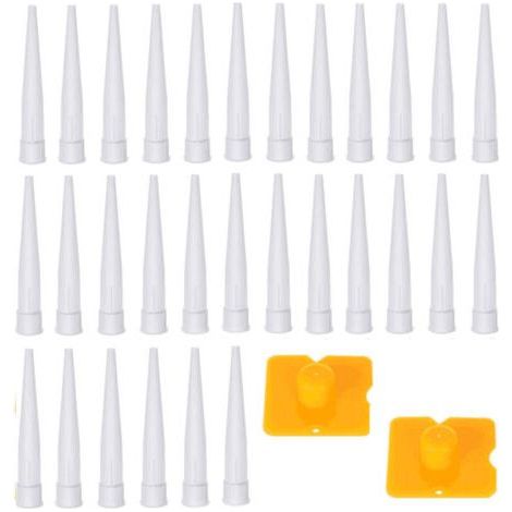 32 Piece Putty Finishing Tool Set, Replacement Nozzles, Finishing Tools for Kitchen and Bathroom (1/5)