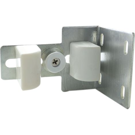 Gâche portail coulissant - Acier zingué blanc - 3 fonctions blanc - SECURY-T