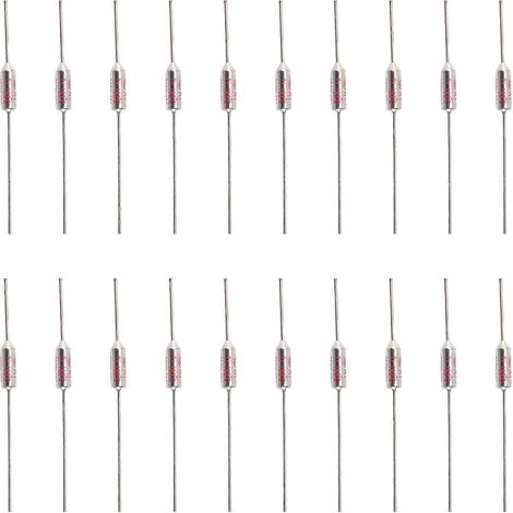 Lot de 20 fusibles thermiques métalliques série RY, 192 °C, 250 V, 10 A (1/5)