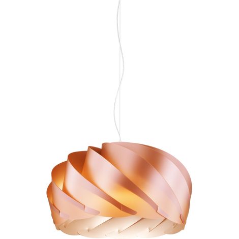 Sospensione Moderna Half Globe Polilux ® Rame E Metallo Cromo 1 Luce E27 D42Cm (1/2)