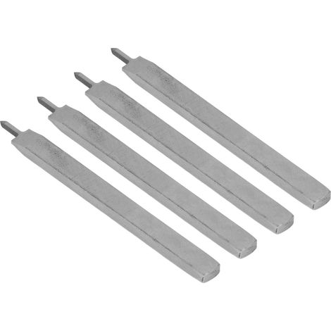 4 Pièces Poinçons à Cuir en Acier Trempé pour Perçage Rapide, Outils de Maroquinerie 5mm