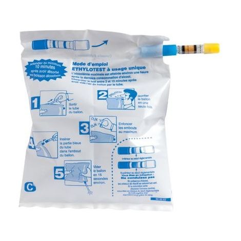 Éthylotest à usage unique sous sachet individuel - ESCULAPE SAS (1/2)