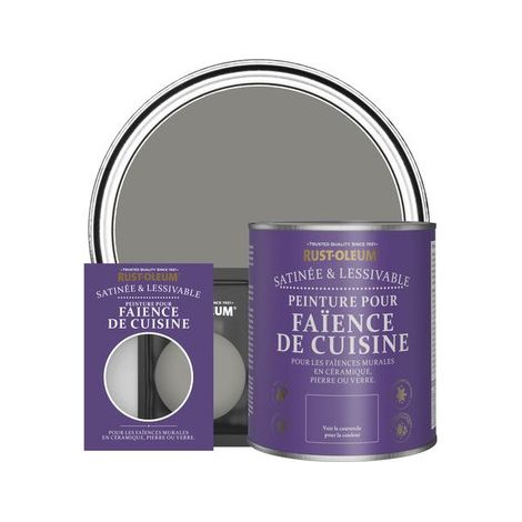 Peinture pour Faïence de Cuisine, Finition Satinée - Béton (1/3)