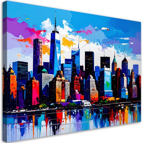 Wandbild New York Manhattan Panorama 90x60 cm (1/5)