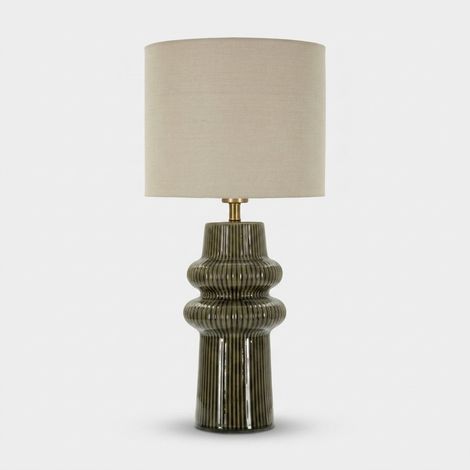 Lampada da tavolo in ceramica e tessuto Harmony (1/5)