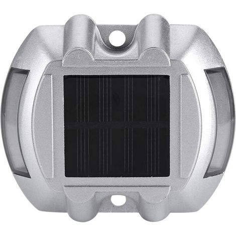 Moulage de l'énergie solaire en aluminium étanche 6 LED lampe extérieure route allée voie lumière blanche (1/4)