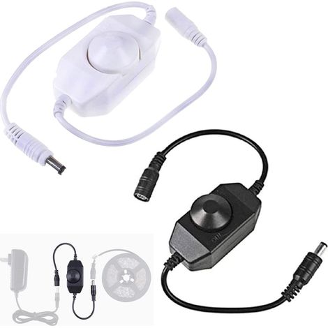 2 pcs LED Strip Lights Gradateur DC12V-24V PWM Contrôleur de Gradateur Rotatif pour LED Strip Lights LED Rope Light 3528 5050 5630 (1/3)