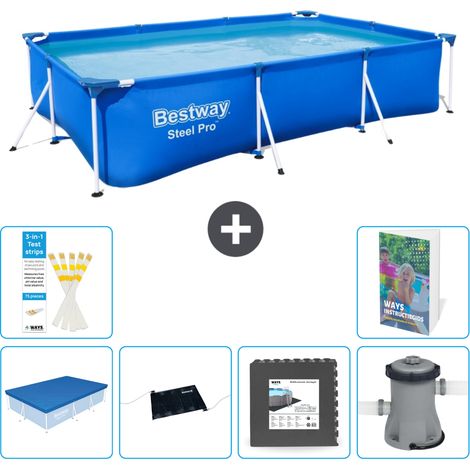 Bestway Steel Pro Rechteckig - 300x201x66 cm - 7-teilig S21
