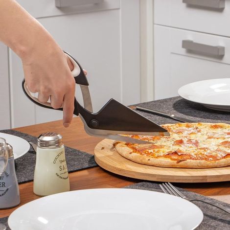 Pizzaschere aus Edelstahl, präziser Schnitt, vielseitig einsetzbar – (1/5)
