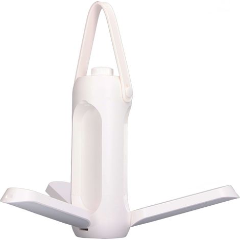 Lampe de camping pliable, lanterne de camping rechargeable USB 10000mAh, intensité variable, poignée de suspension, lampe de tente pour les voyages, blanche (1/5)