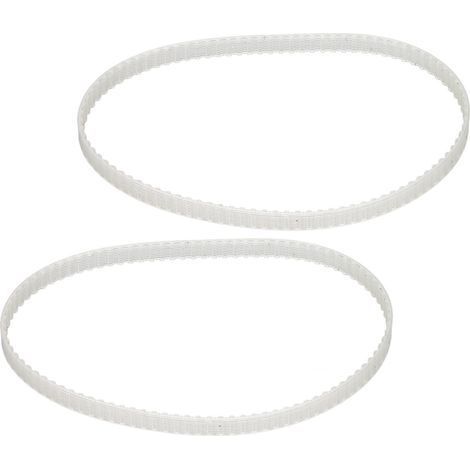 2 courroies de tour transparentes en polyuréthane, accessoire de transmission de rechange pour mini-tour 8x14, 1,5 m x 94 dents (1/5)