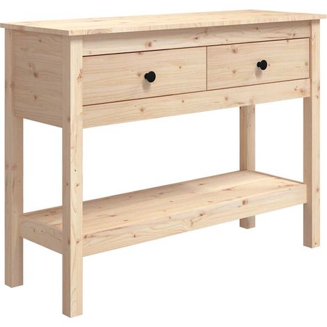 Maison Exclusive - Tavolo Consolle 100x35x75 cm in Legno Massello di Pino (1/5)