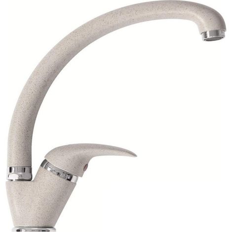 Cleafe - Miscelatore Canna Bassa Avena 52940 Doppio Foro Monocomando Rubinetteria -