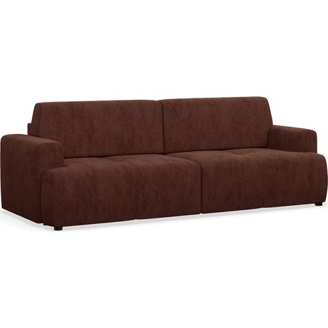 Selsey Cobbly - Canapé convertible - 244 cm - chenille Onyx Cuivre (1/4)