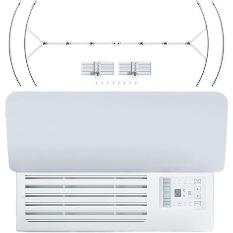 Déflecteur De Climatiseur De Fenêtre Déflecteur Pour Empêcher Le Soufflage Écran de Contrôle du Flux d'Air et Guide-Vent pour , Personnes Âgées, Chambre, Garage, Plafond, (1/5)