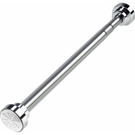 Teleskop-Duschvorhangstange aus Edelstahl, 40–50 cm – Ausziehbare Stange ohne Bohren – Längenverstellbar für Schränke, Badezimmer, Fenster und Türen (1/5)