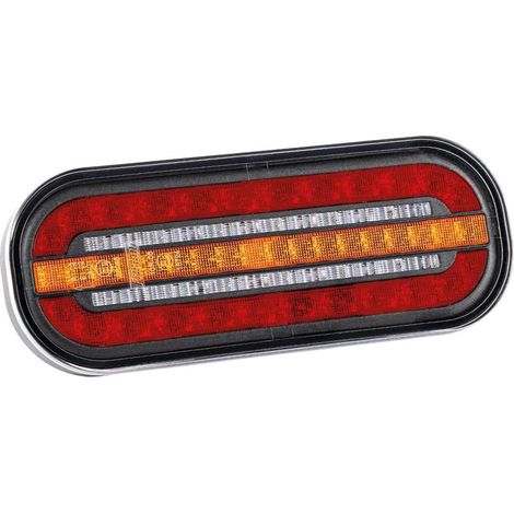Feu arriere rectangulaire universelle 3 fonctions led 12/24v (1/5)