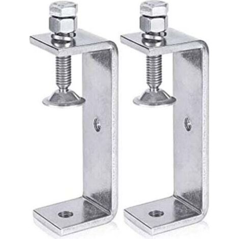 2Pcs Serre Joints C 100MM, Pince C Acier Inoxydable, Pince en C Pince à Bois avec Larges Ouvertures de Mâchoire pour Soudage Charpentier Montage Domestique, l'Ébénisterie