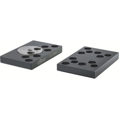 Mâchoires de support Röhm, mâchoire mobile oscillante, largeur de mâchoire 125, réversible - 165861 (1/3)