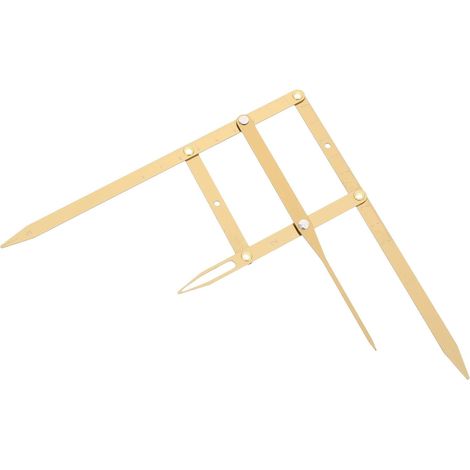Règle à sourcils en acier inoxydable basée sur le nombre d'or (1/5)