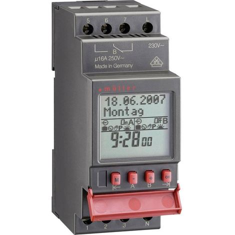 Muller SC 28.13 pro Programador horario digital carril DIN