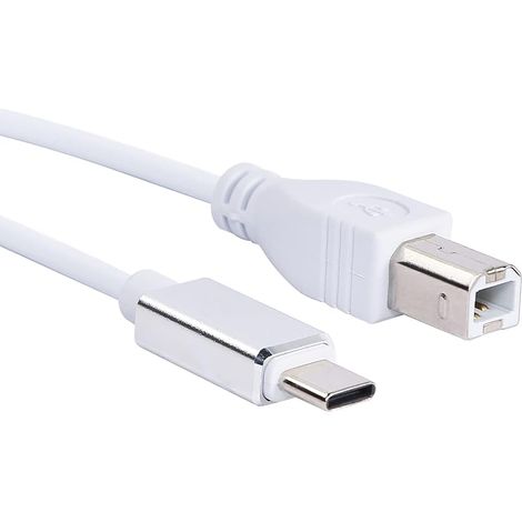 Câble Midi USB C vers USB B, câble d'imprimante de type C vers USB B pour ordinateur portable à connecter avec contrôleur Midi, enregistrement d'interface audio, imprimantes et plus (1M) (1/5)
