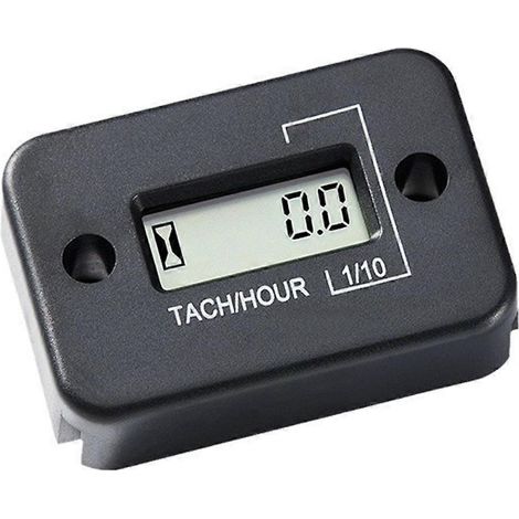 Capteur auto Tachometer Hour Meter Waterproof LCD Display Motorcycle ATV Snowmobile Marine Boat Ski Gasoline Engine (1/5)