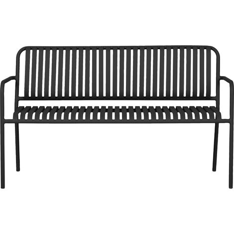 Stella banc de jardin noir. (1/5)